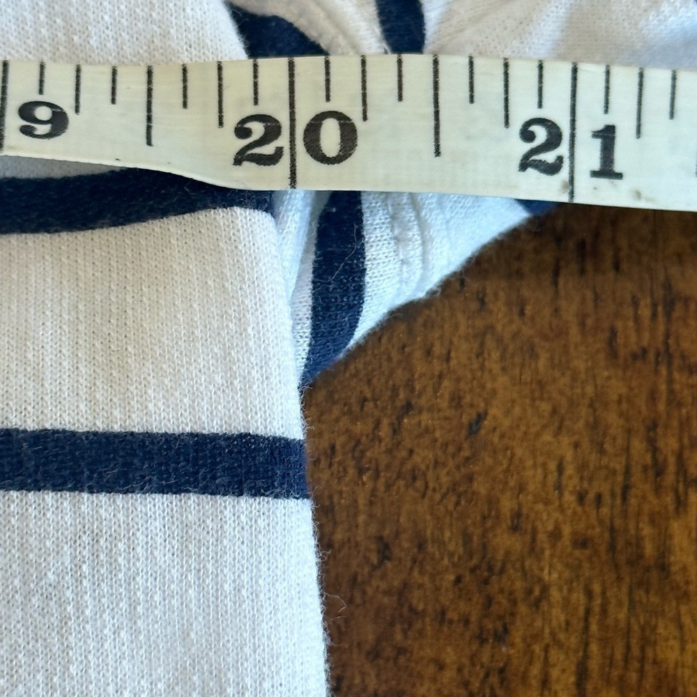 Lilly Pulitzer White and Navy Striped Pullover Top - Picture 9 of 10